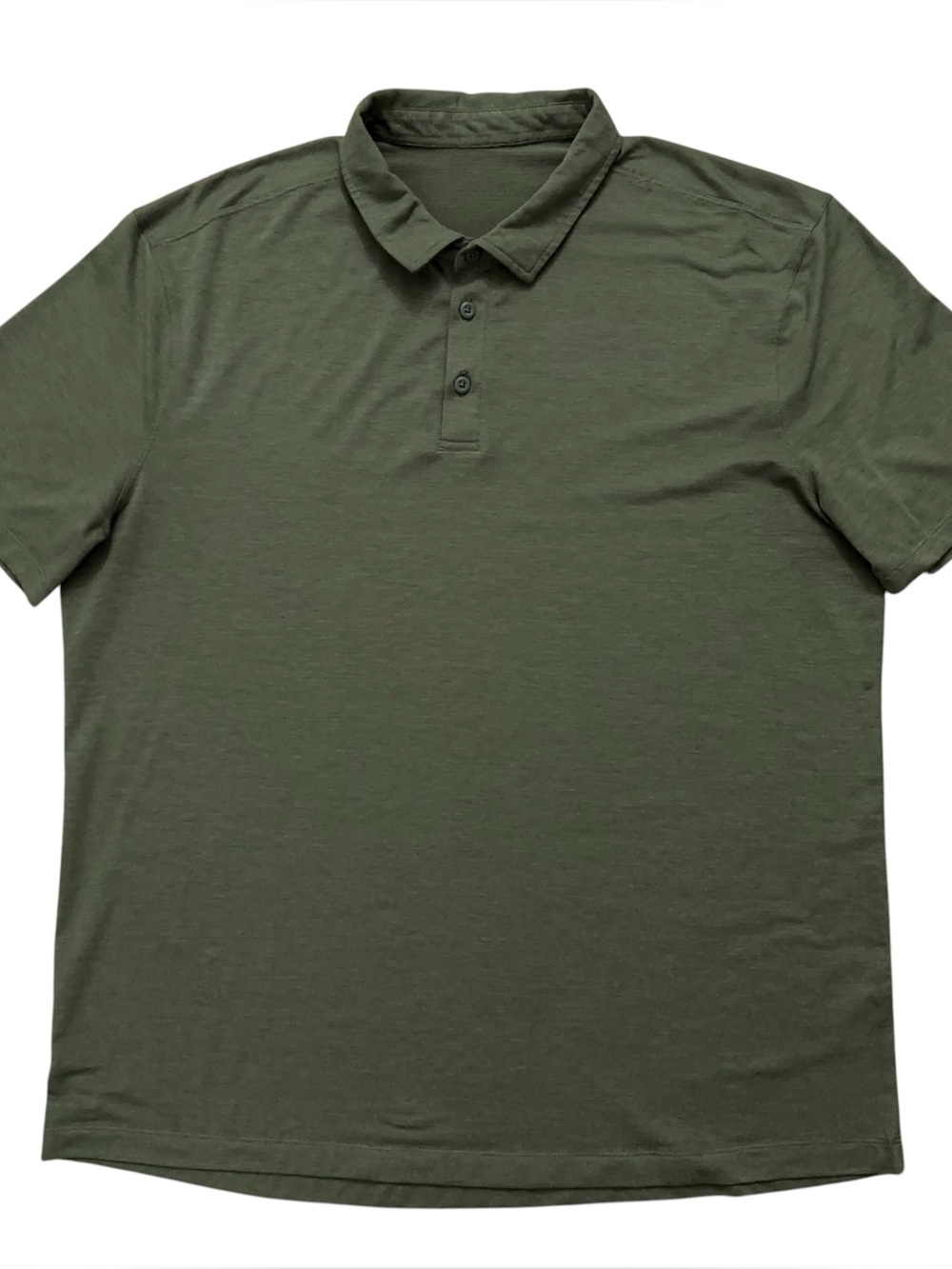 Lululemon Polo Shirt Mens XL Evolution Short Sleeve Performance Stretch Green